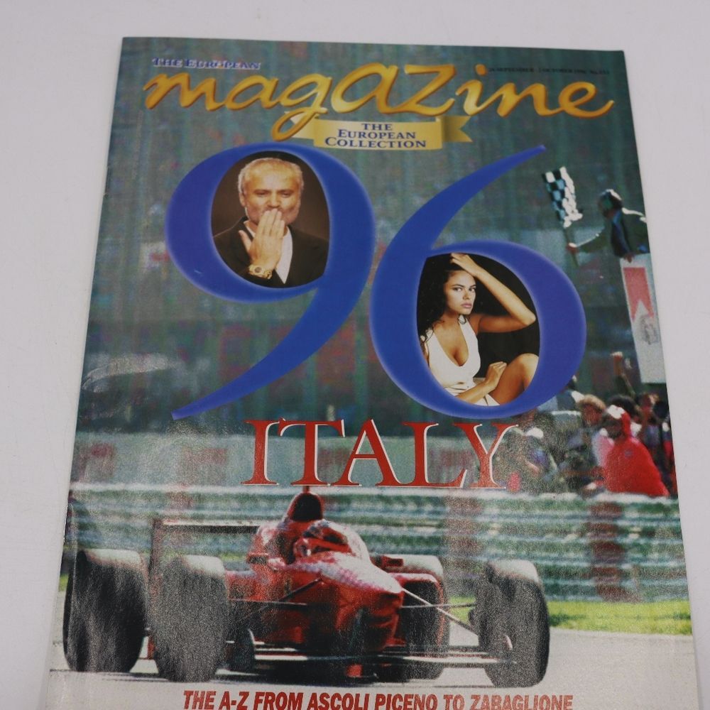 Vintage European Magazine Italy Race Car Cover Automotive Collectible Motorsport